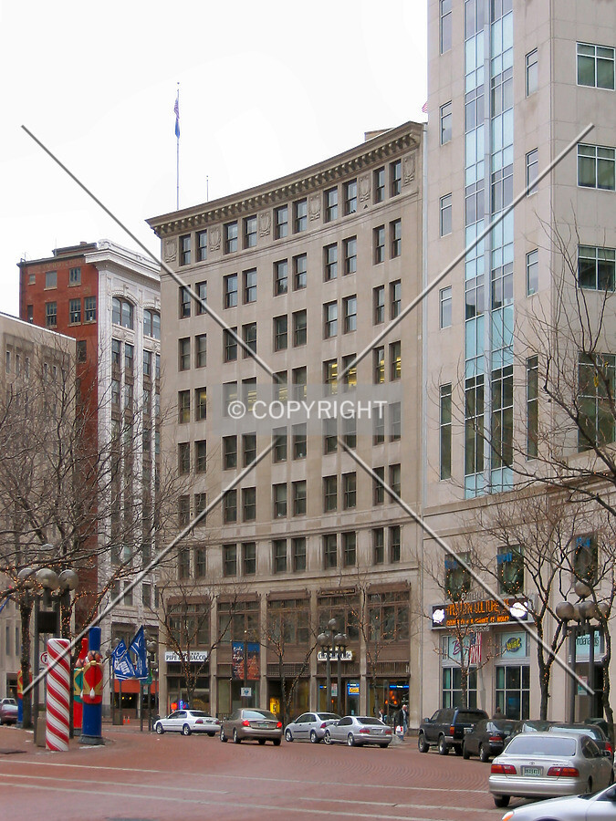 View to the south across Monument Circle