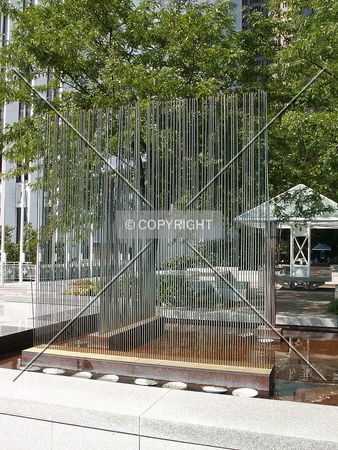 Eastern half of the Bertoia sculpture