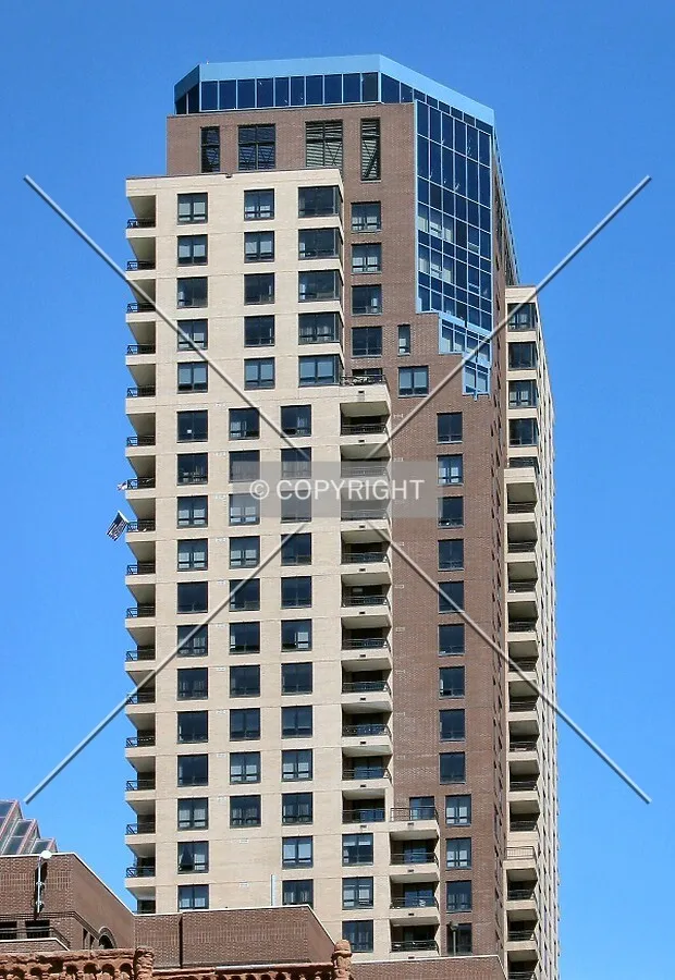 Top floors from the west
