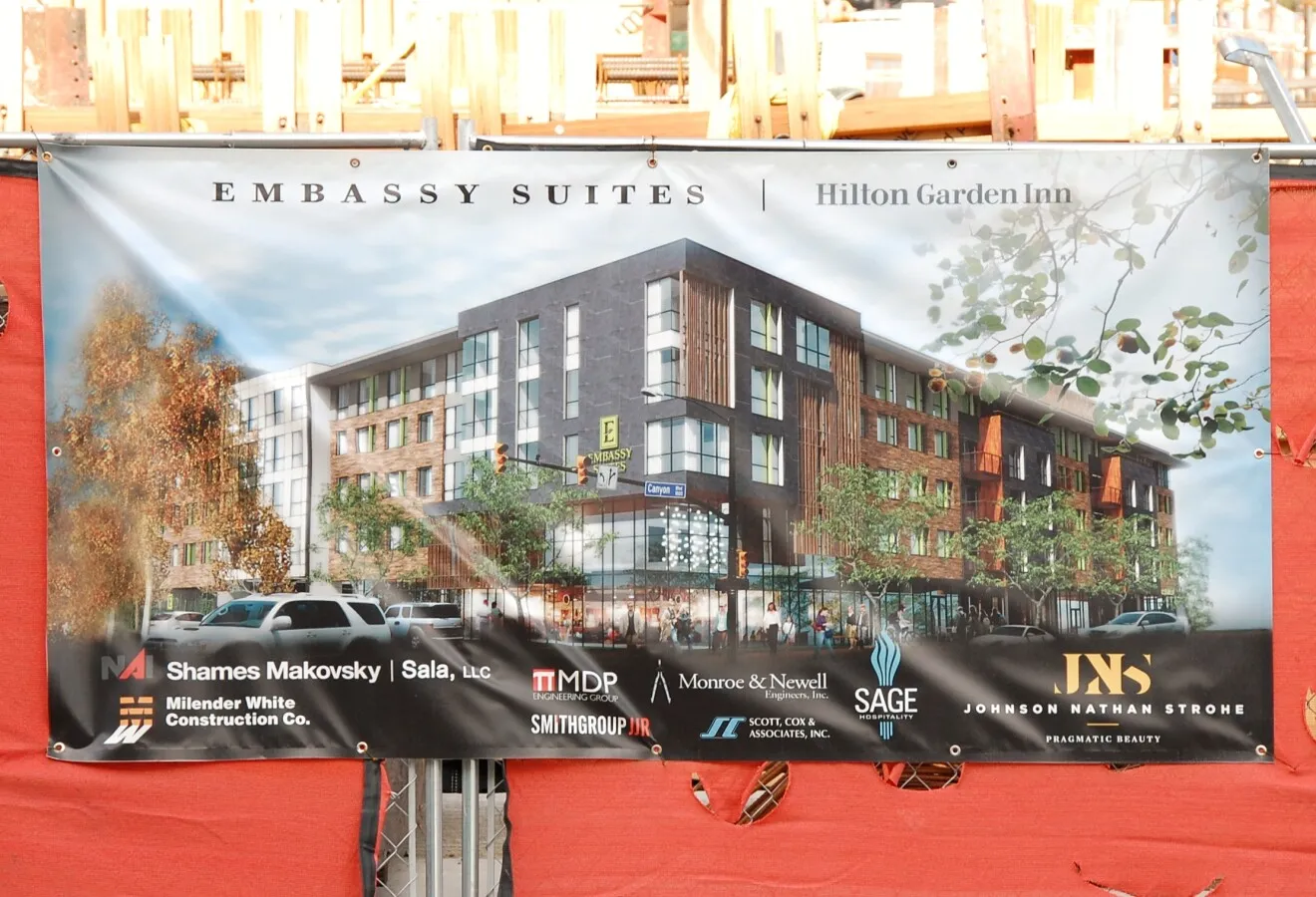 Construction banner