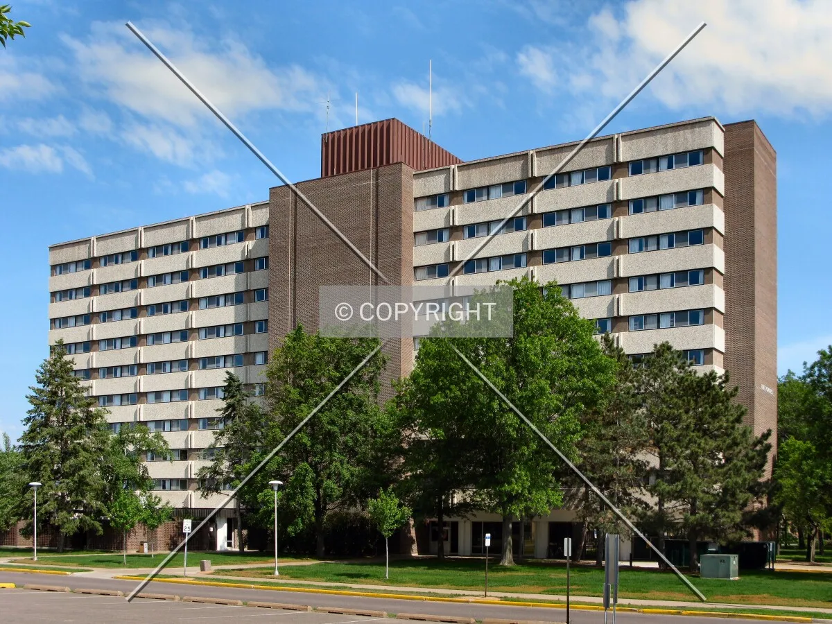 View to the northwest across University Drive