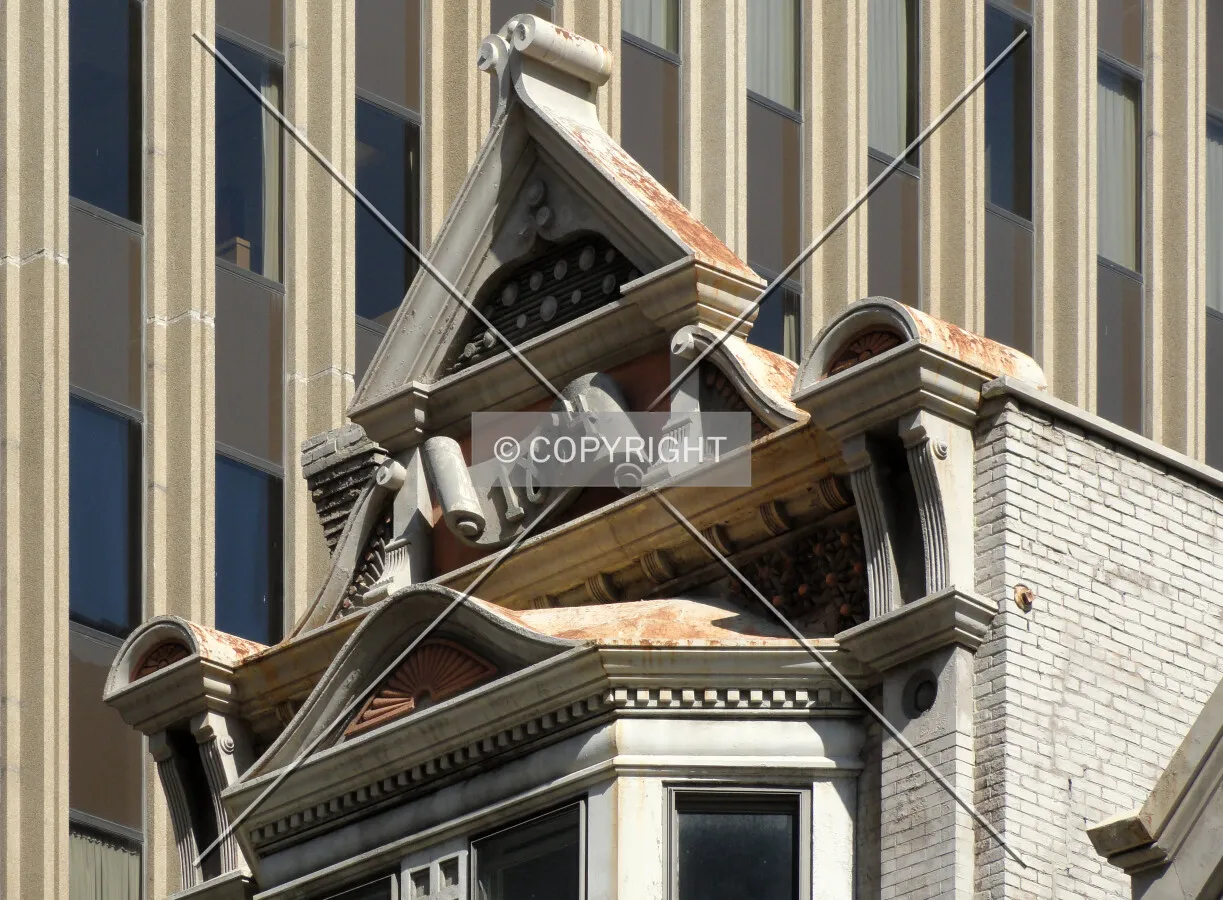 Facade detail with completion date