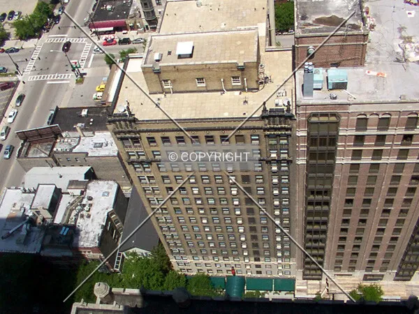 Looking down from the Sofitel