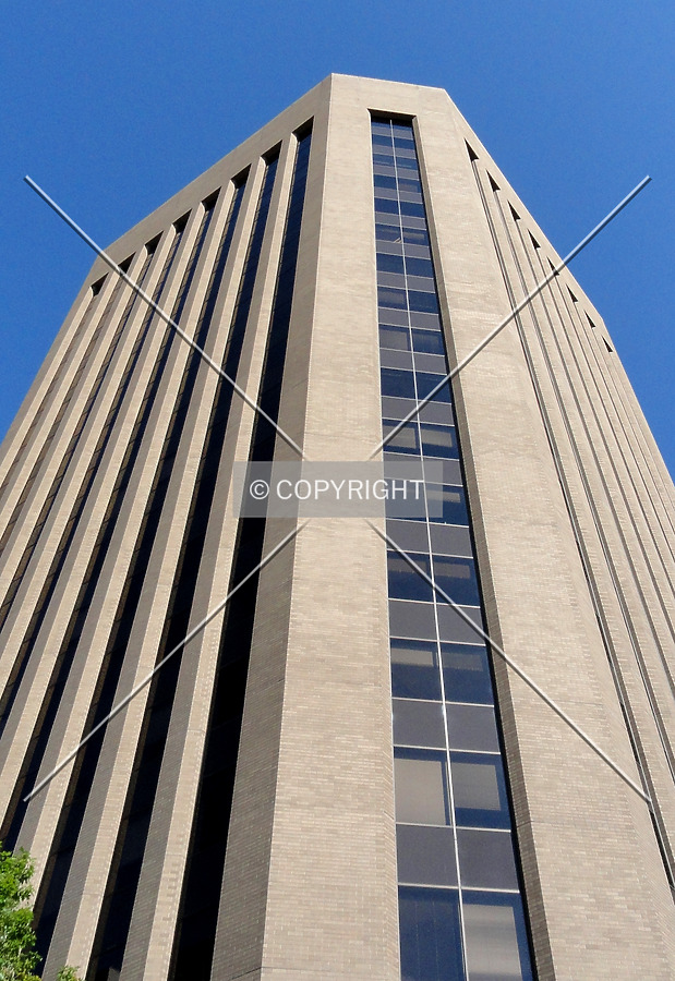 Looking up the eastern corner