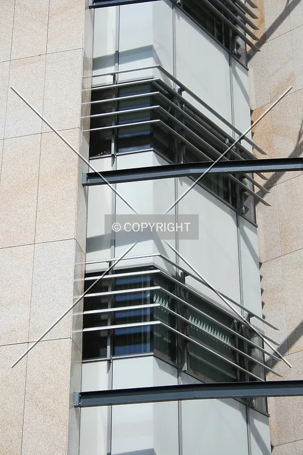 Facade detail as seen from the southeast