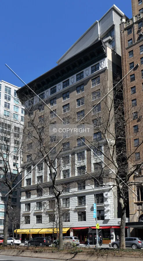 View from the southwest on Broadway