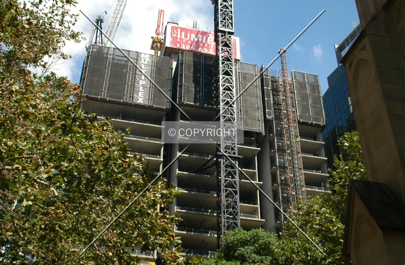 View of the northside rising from Bathurst Street