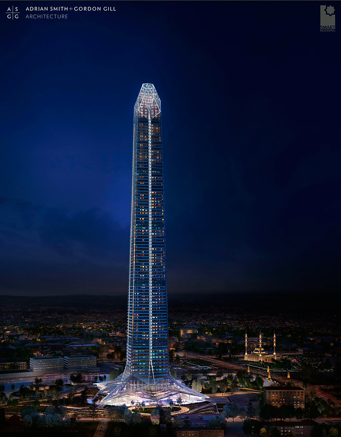 Multifunctional high-rise complex "Akhmat Tower"