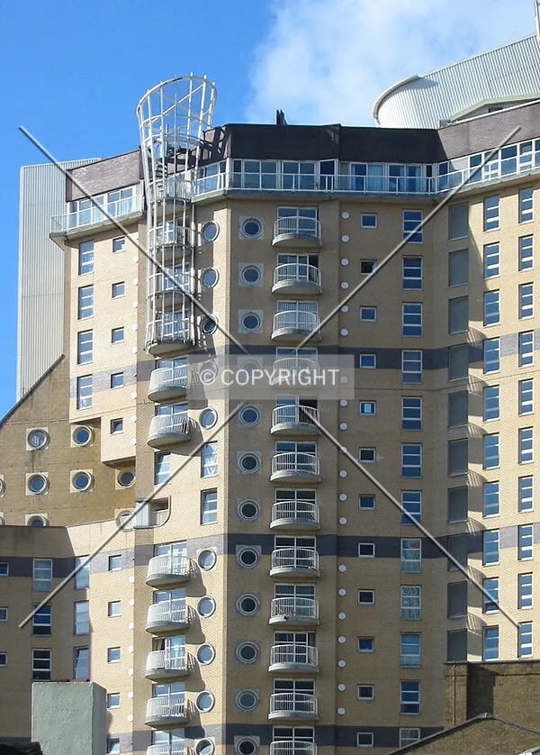 View of the elevational treatment