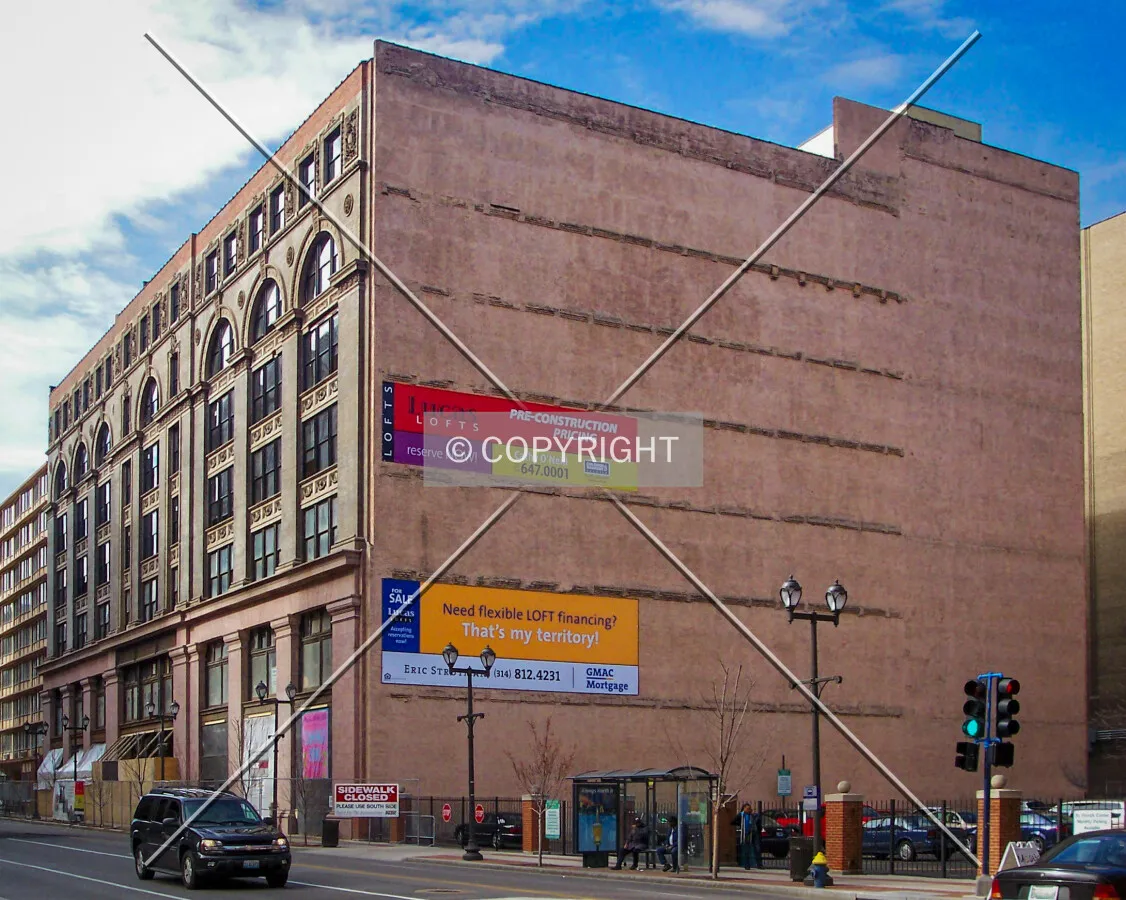 View from the southeast across Washington Avenue; March 10, 2006