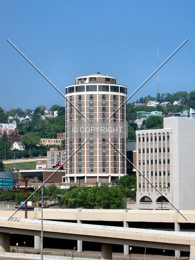 Distant view to the west from Canal Park