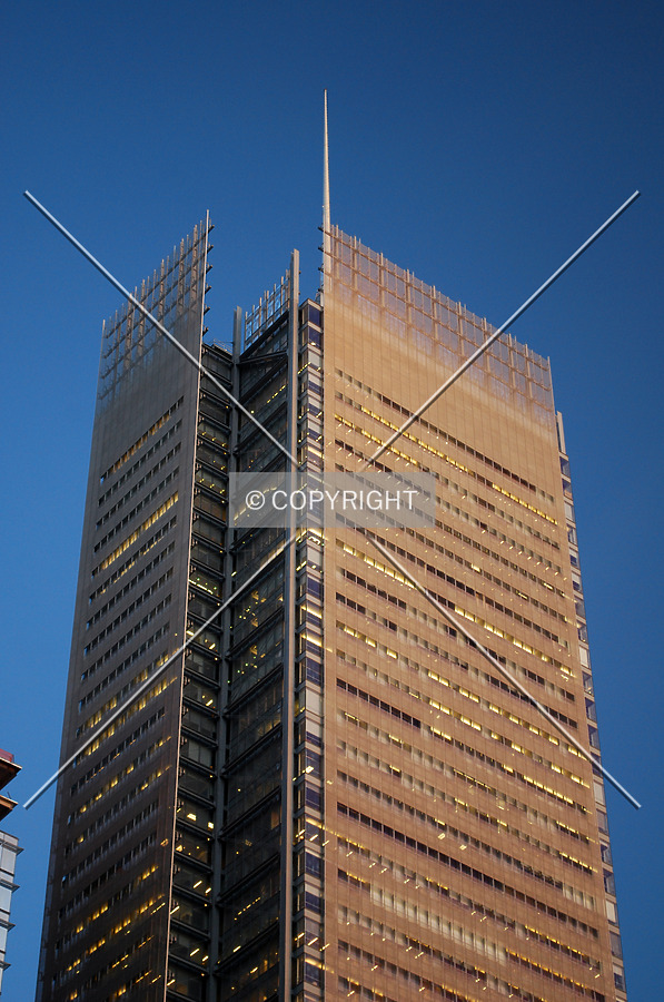 Upper floors from 42nd Street at dusk