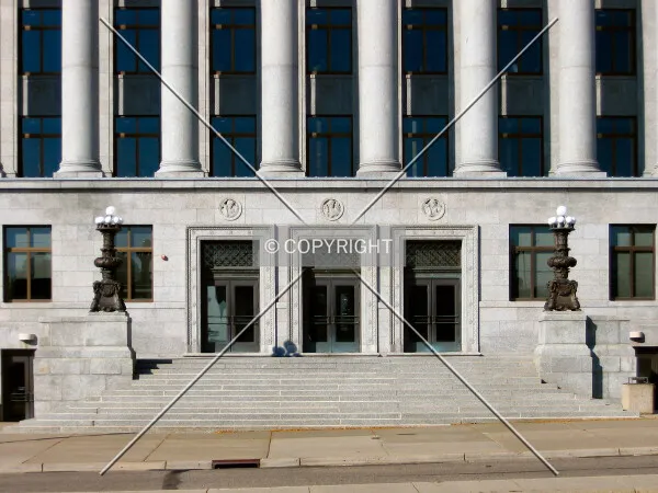Main entrance from across Martin Luther King Jr. Boulevard