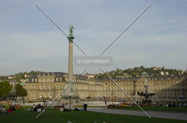 The Schlossplatz surrounded by hills