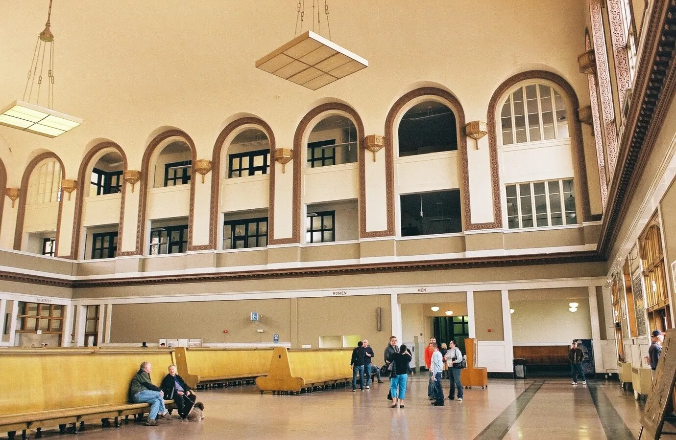 Inside the Great Hall before renovation