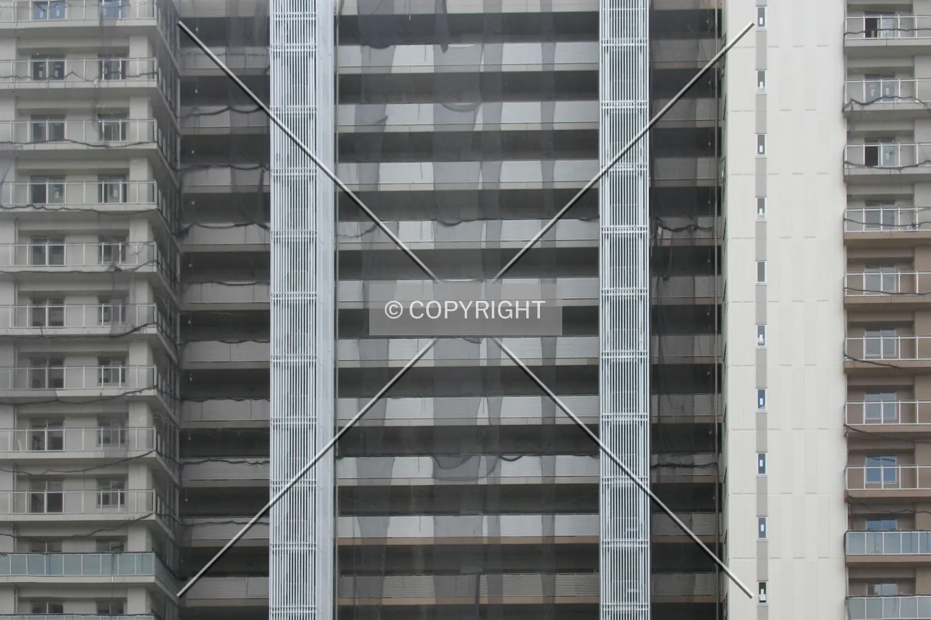 Facade detail viewed from the east