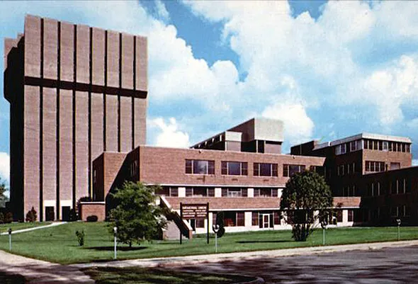 Vintage view from the southwest