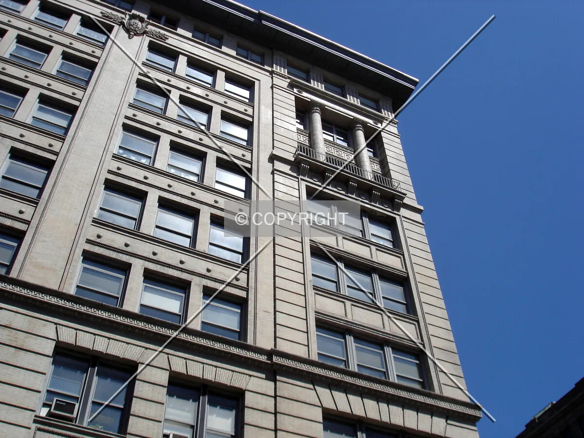 Looking up at the southeast corner