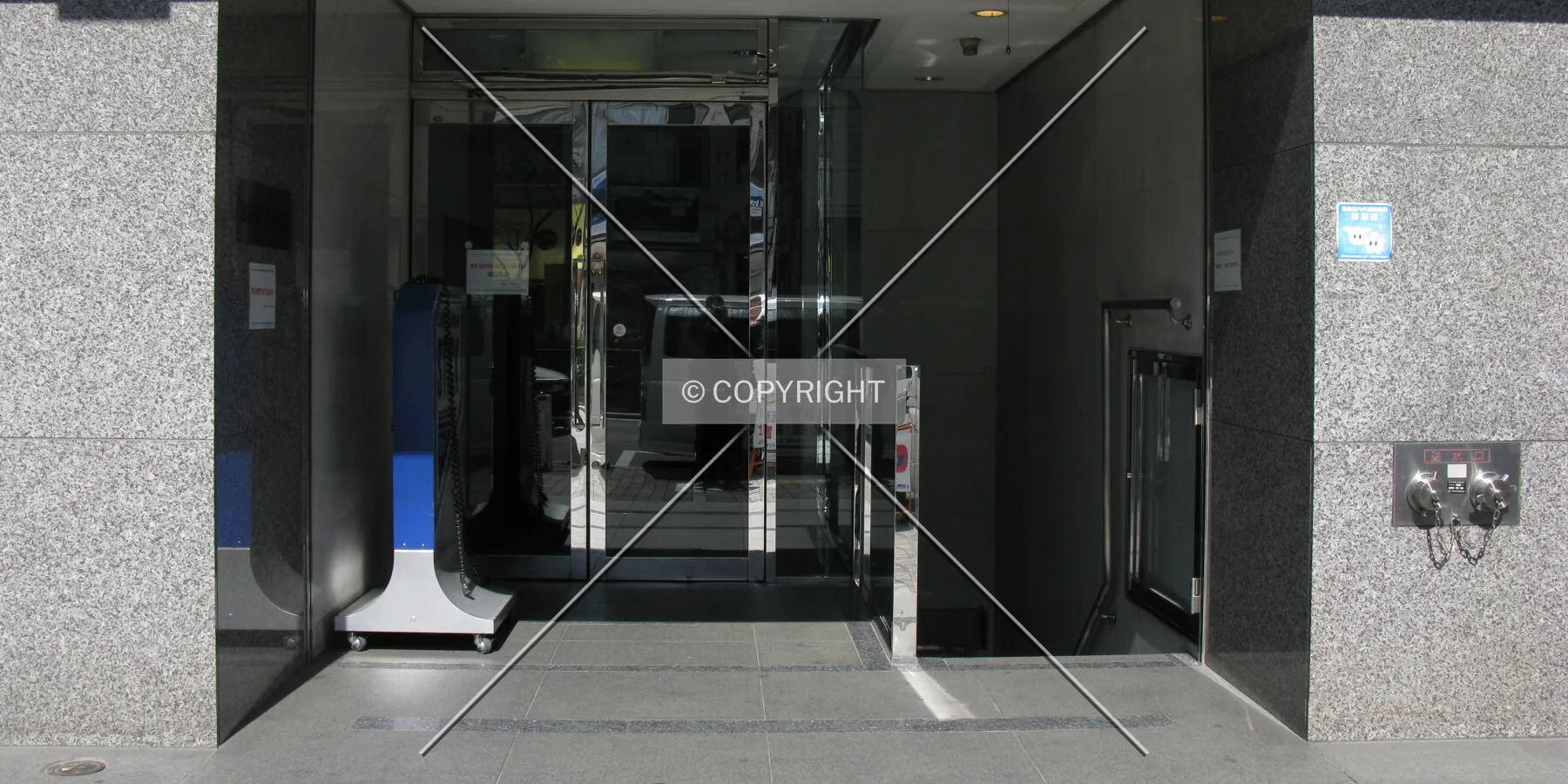 The front entrance