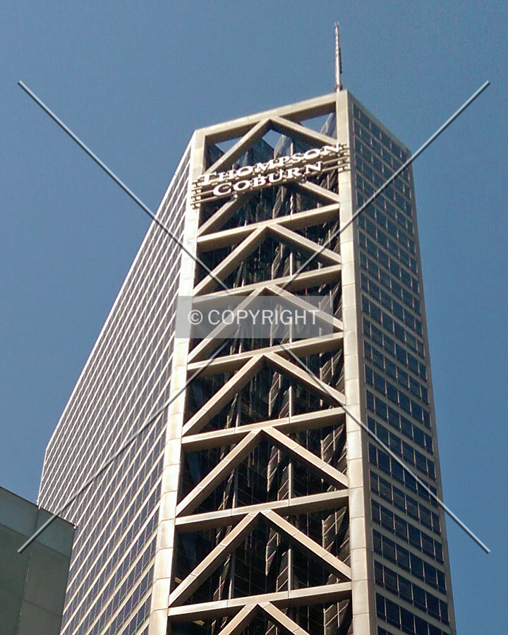 Looking up the northeast facade; June 13, 2014