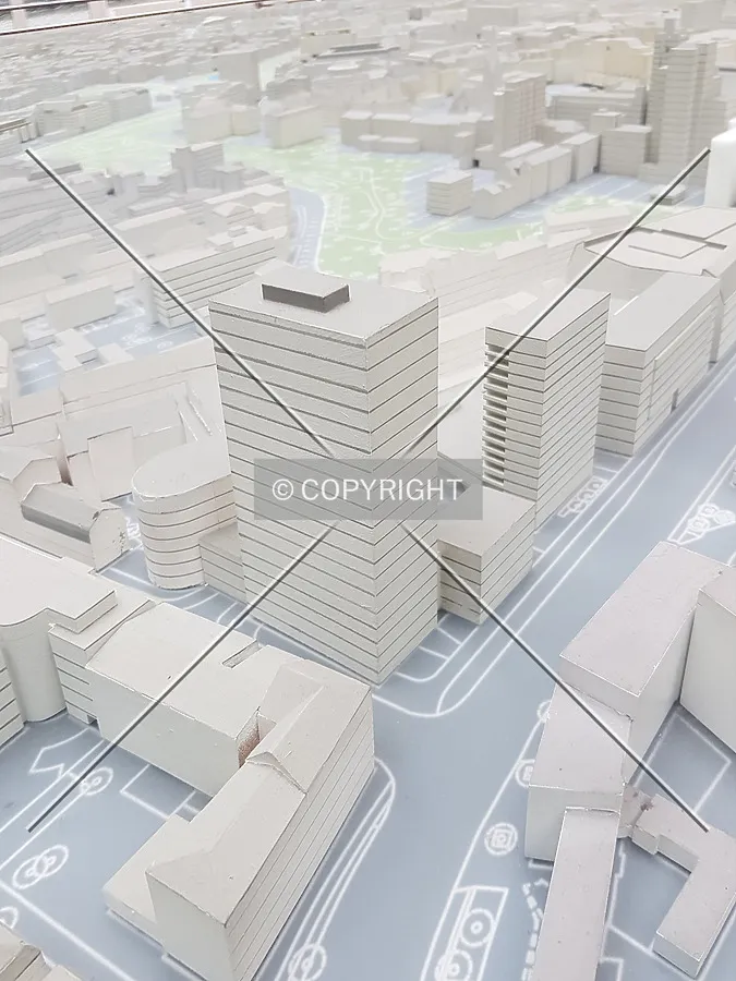 Frankfurt city model in the planning department
