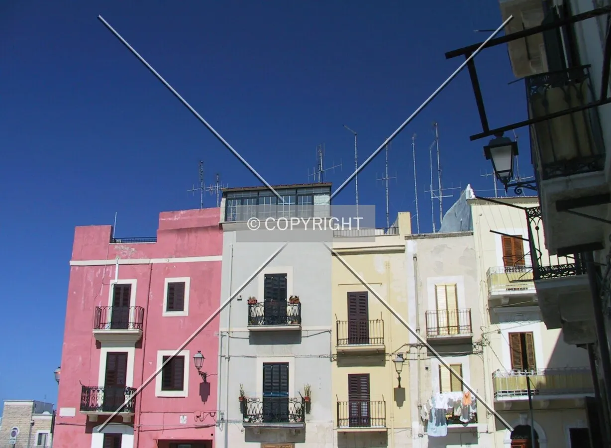 Colouful buildings within the Old City