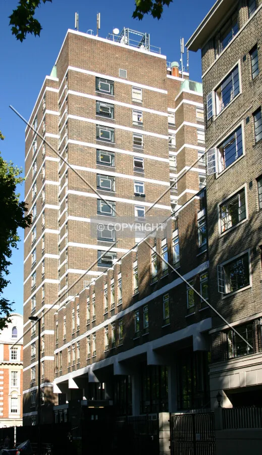 View north from Cartwright Gardens
