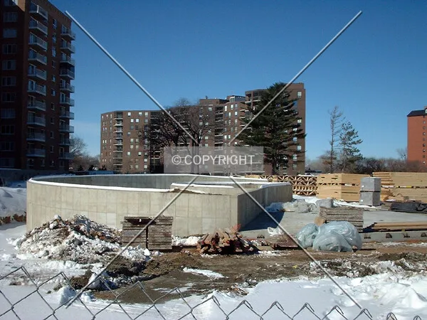 View to the west across the future plaza area, from Lyndale Avenue