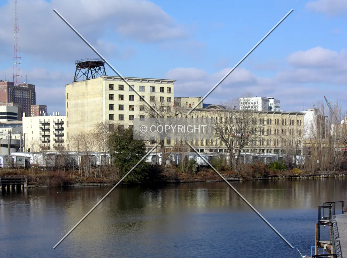 From the southeast across the Milwaukee River