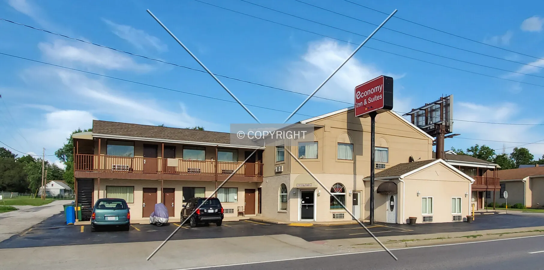 Northwest view; August 1, 2020