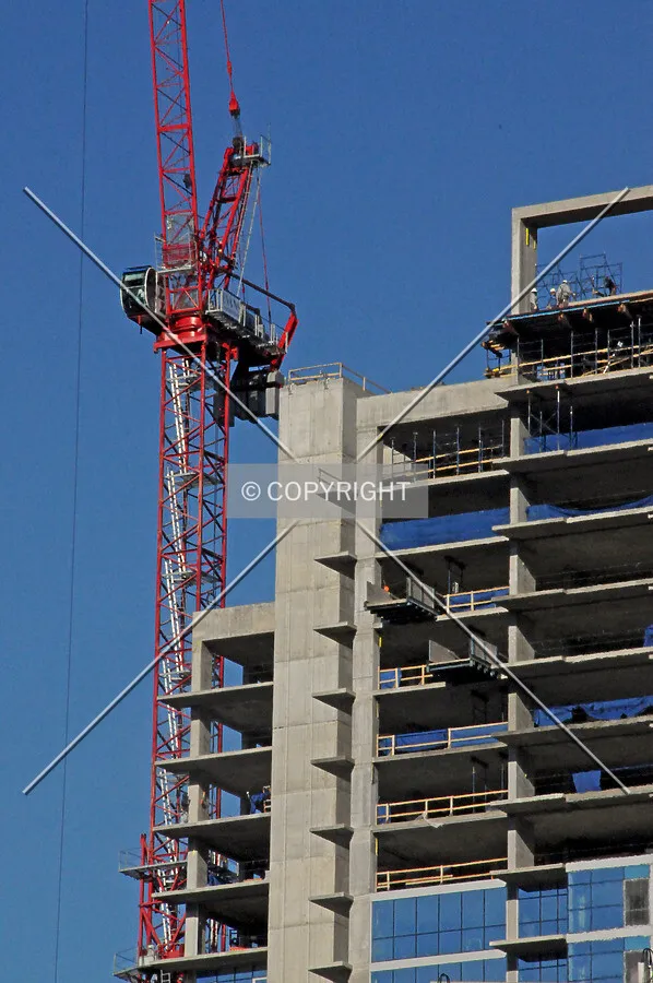 Upper floors at the southwest corner