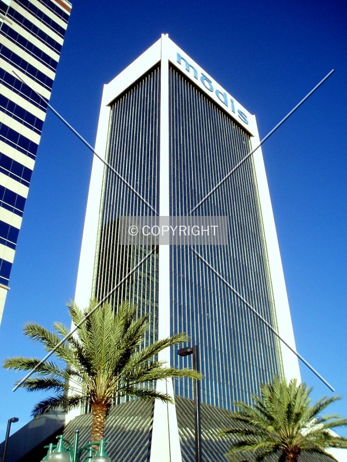 From below and to the southwest