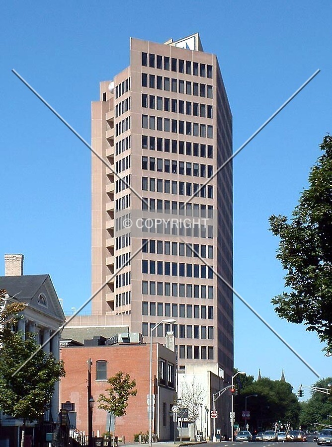 View from southeast along Elm Street