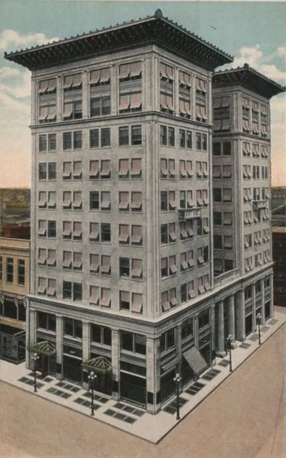 Vintage postcard view