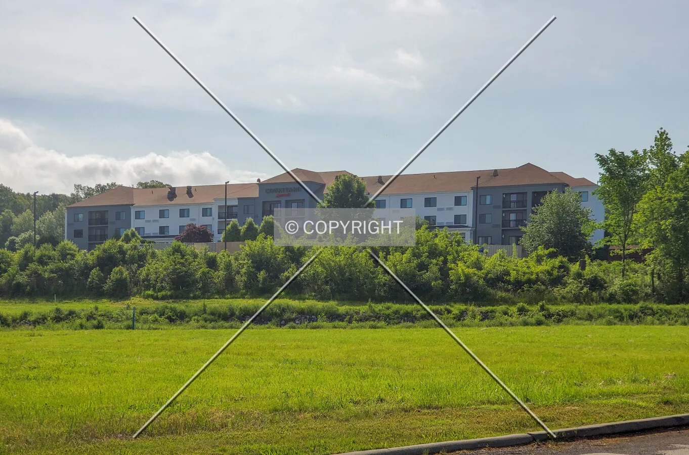 Northwest view; May 16, 2020