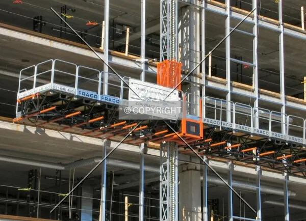 Scaffold on east side