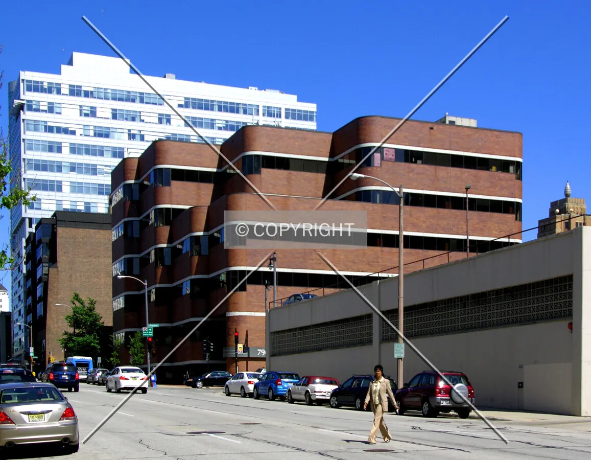 View to the east along East Wells Street
