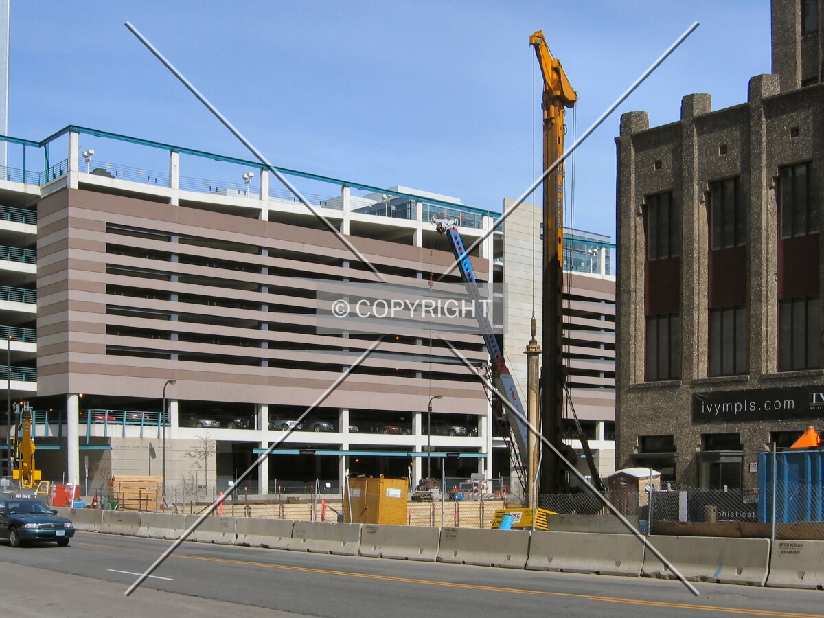 View to the northeast across 2nd Avenue South
