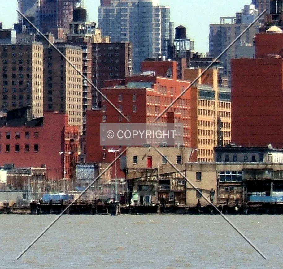 View from the west across the Hudson River