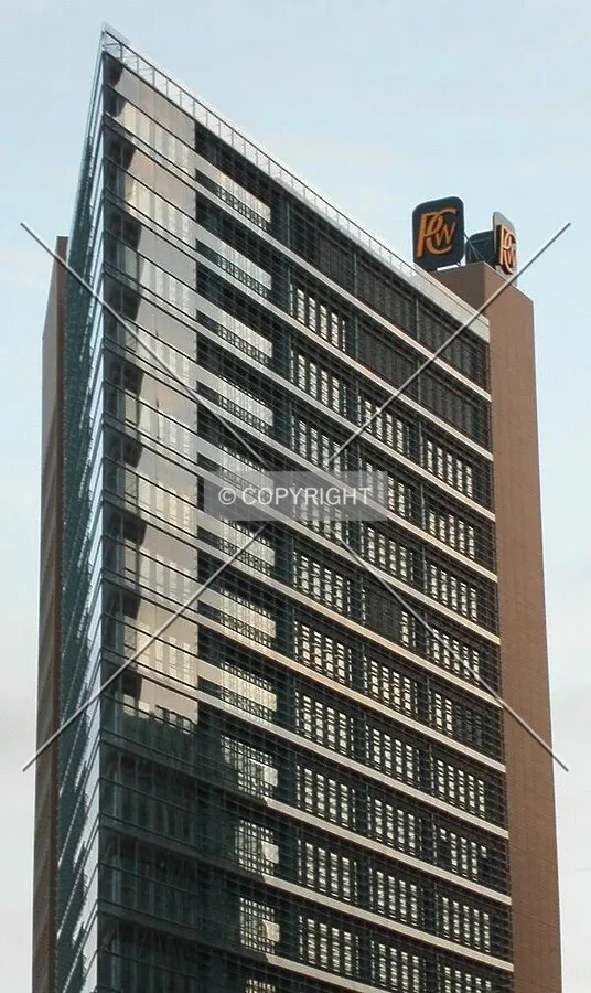 Top floors of the building