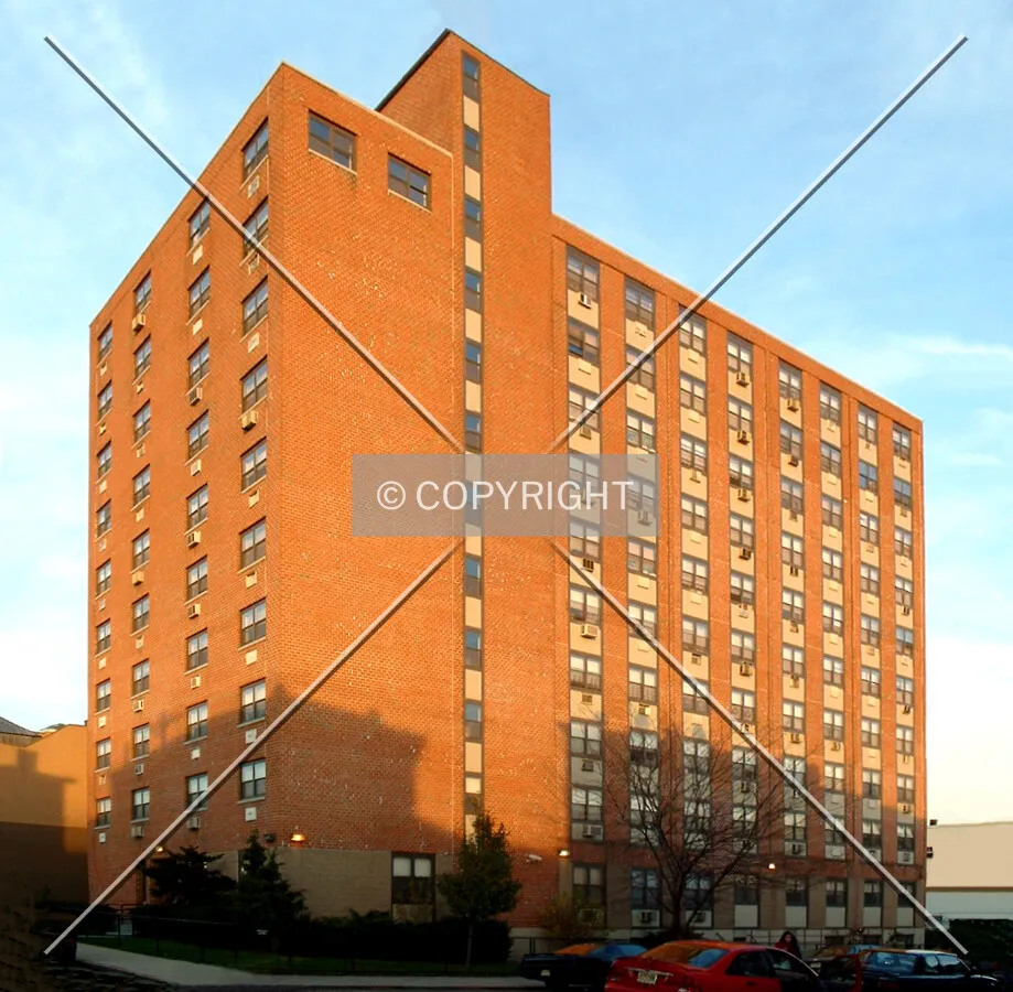 View from the southwest across Cambridge Avenue