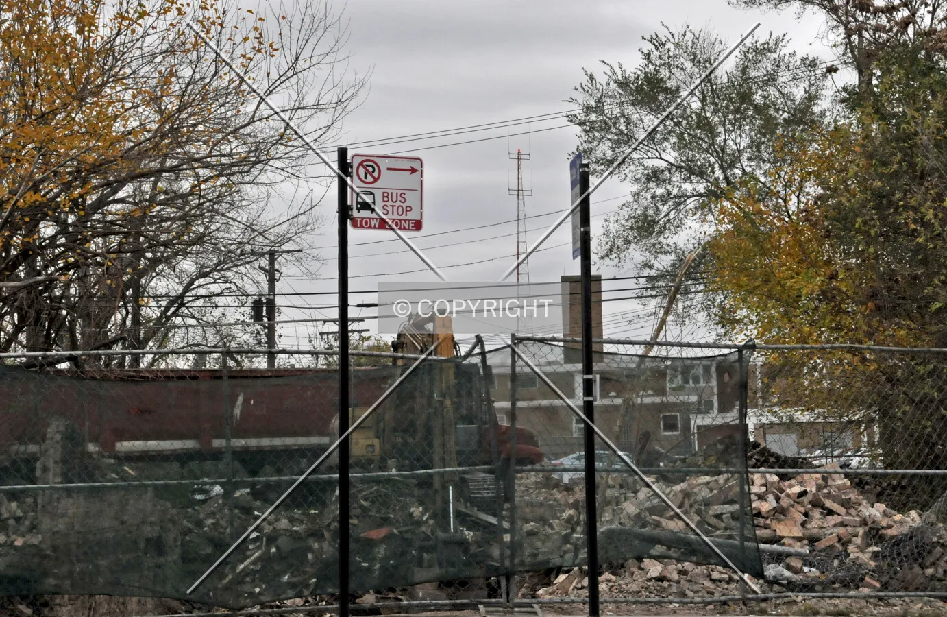 Demolition, viewed from 63rd Street. October 30, 2012.