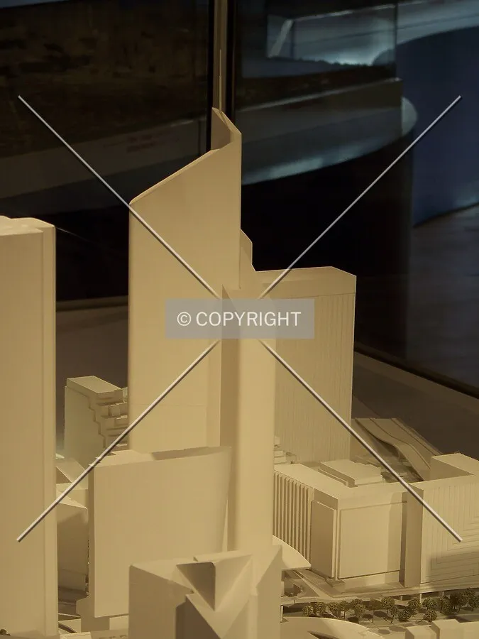 Model on display in the La Défense information centre