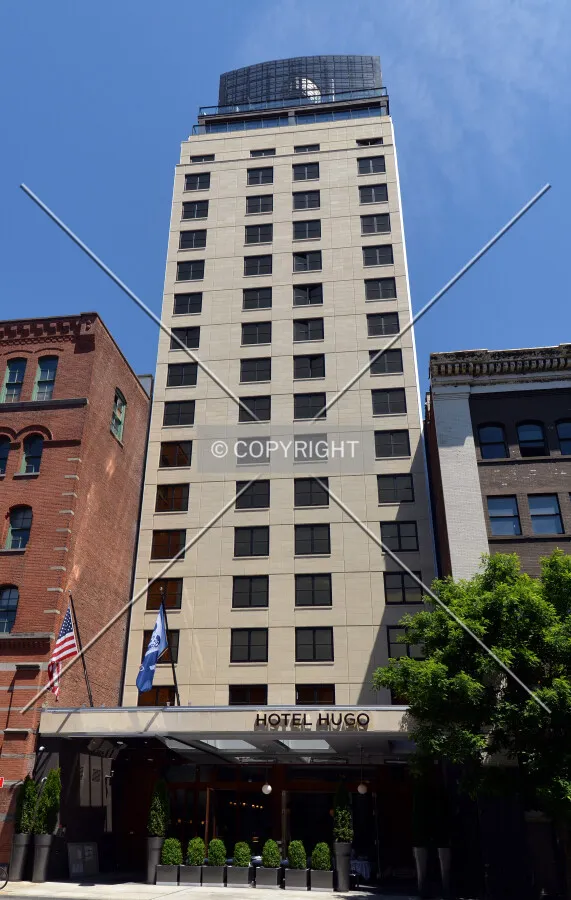 View from the west on Greenwich Street