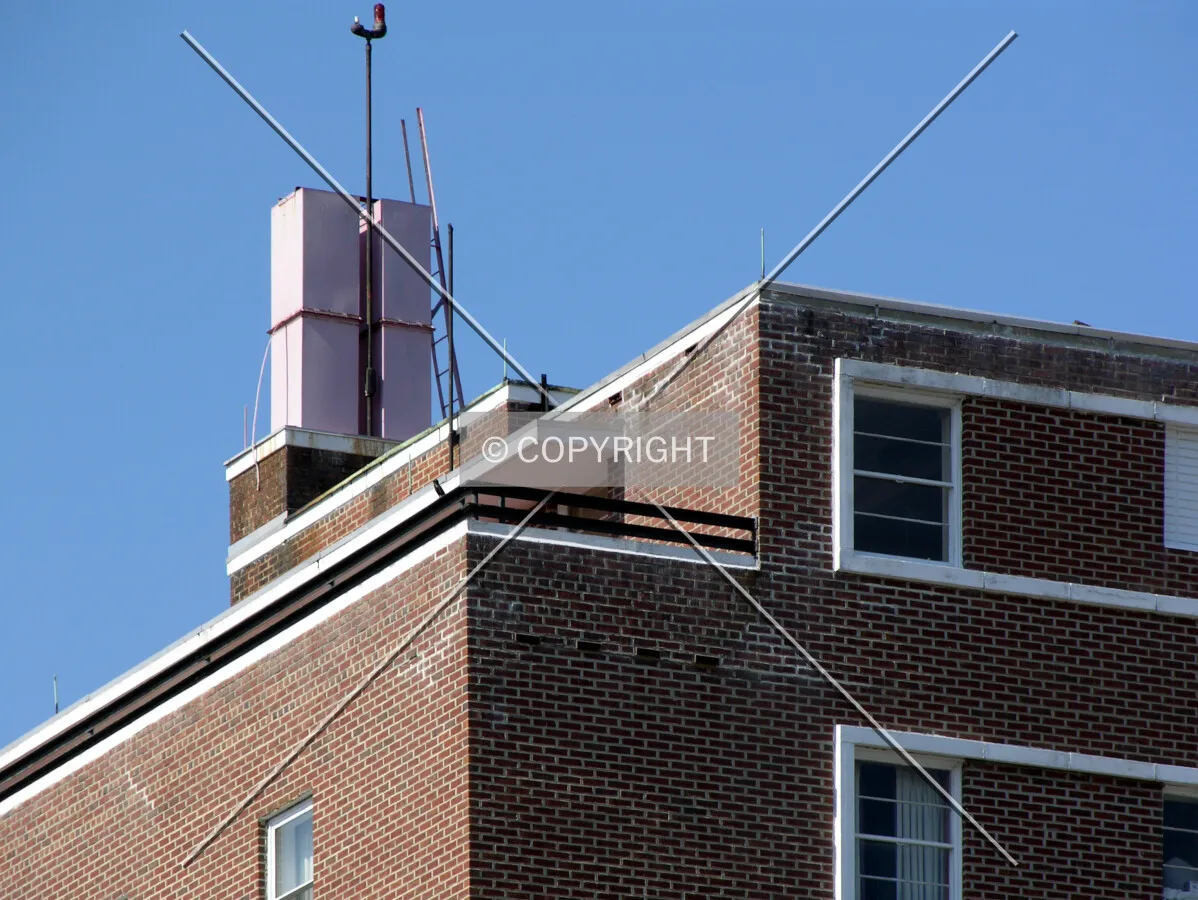Upper, southwest corner