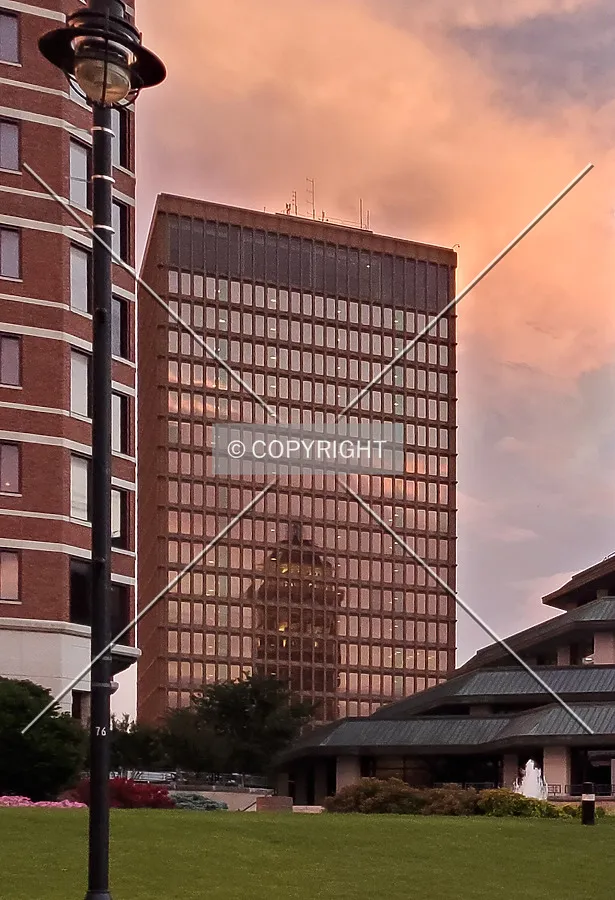 Evening view from the northeast; July 4, 2020