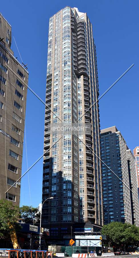 View from the southeast at 3rd Avenue and 63rd Street