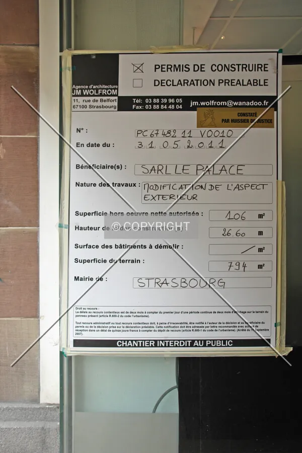 A French construction permit