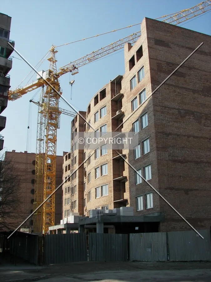 Looking from the Saharova Street