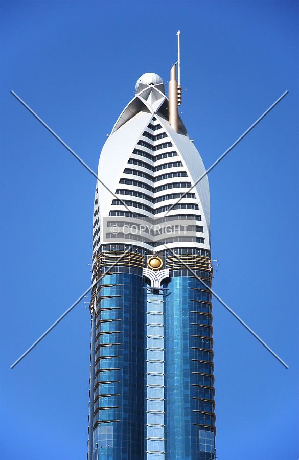Top floors seen from the east